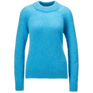 Madeleine Rundhals-Pullover mit langen Ärmeln pazifikblau 40/42