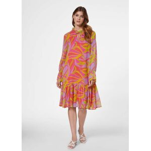 Madeleine Kleid in Trendfarben blutorange / multicolor 46