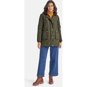 Madeleine Wattierte Outdoorjacke mit Cordbesätzen khaki 42