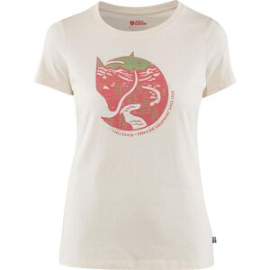 FJÄLLRÄVEN Arctic Fox Print T-Shirt Damen weiß S