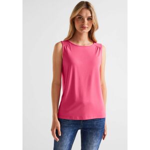 STREET ONE Tanktop, mit dezenten Raffungen Berry rose  44