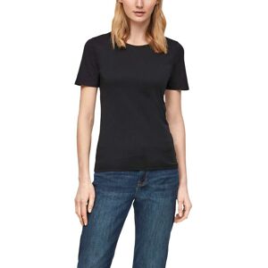 s.Oliver T-Shirt, mit zartem Rollsaum black  44