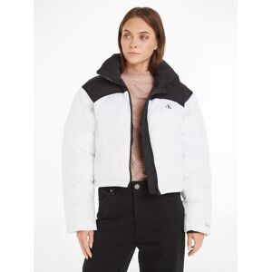 Calvin Klein Jeans Outdoorjacke »BLOCKED CROPPED PUFFER« Bright White/Ck Black  XXXL (46)