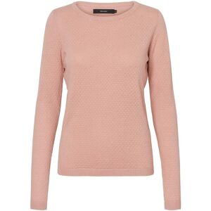 Vero Moda Rundhalspullover »VMCARE STRUCTURE LS O-NECK BLOUSE«, aus... misty rose  S (36)