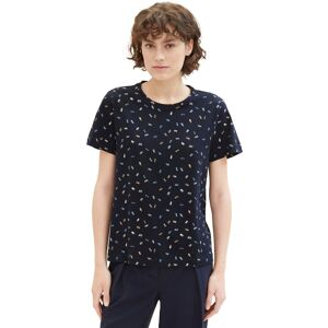 TOM TAILOR Print-Shirt, mit Allover-Print navy multicolor minimal  XXXL