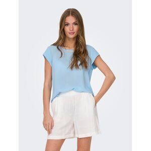 ONLY Kurzarmbluse »ONLVIC S/S SOLID TOP NOOS PTM« Clear Sky  34 (XS)