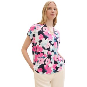 TOM TAILOR Print-Shirt, mit Allover Print pink colorful floral design  XL