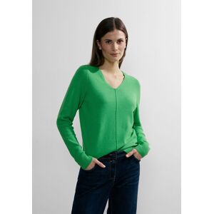 Cecil Strickpullover »Cosy«, mit Ziernaht vorne celery green melange  XL (44)