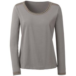 Inspirationen Rundhalsshirt »Shirt«, (1 tlg.) taupe  48