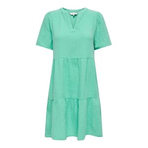 ONLY Tunikakleid »ONLTHYRA LIFE SS V-NECK DRESS WVN CS«, mit Volant Spearmint  L (40)