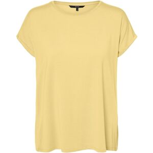 Vero Moda Rundhalsshirt »VMAVA PLAIN SS TOP GAJRS NOOS« mellow yellow  M (38)