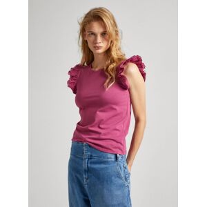 Pepe Jeans T-Shirt »LINDSAY«, mit Rüschen english rose  XL