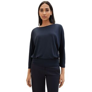 TOM TAILOR 3/4-Arm-Shirt, mit U-Boot Ausschnitt sky captain blue  XS