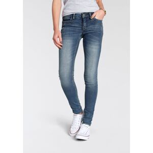 Arizona Skinny-fit-Jeans »mit Keileinsätzen«, Low Waist mid-blue-used  25