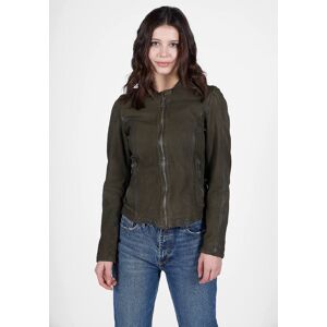 Freaky Nation Lederjacke »Fast Tula« olivgrün  XS(34)