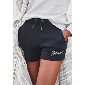 Bench. Loungewear Relaxshorts, mit kleiner glänzenden Logostickerei, Loungeanzug schwarz  36/38