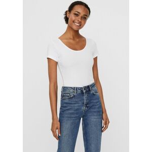 Vero Moda Rundhalsshirt »VMMAXI MY SOFT SS U-NECK« bright white  XL