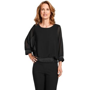 select! By Hermann Lange Blusenshirt, mit schönen Strass-Applikationen schwarz  52