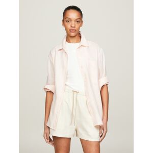 Tommy Hilfiger Hemdbluse »LINEN EASY FIT LS SHIRT«, mit Brusttasche whimsy pink  42