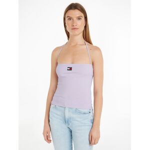 Tommy Jeans Tanktop »TJW SLIM RIB BADGE STRAP TOP«, mit Tommy Jeans Markenlabel Lavender Flower  L (40)