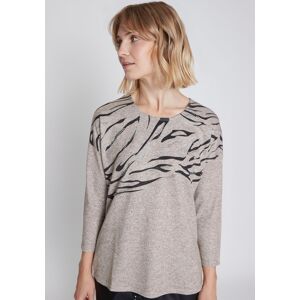 ZABAIONE 3/4-Arm-Shirt »Ci44ntia« taupe mel  S (36)