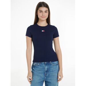 Tommy Jeans Rundhalsshirt »TJW SLIM BADGE RIB TEE«, mit Tommy Jeans... Dark Night Navy  L (40)