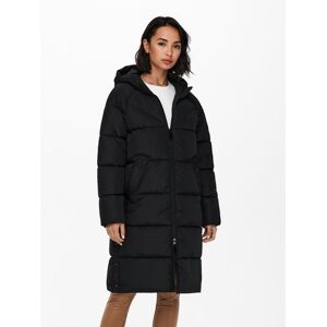 ONLY Steppmantel »ONLAMANDA LONG PUFFER COAT«, mit Kapuze black  M (38)