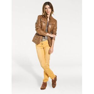 heine Lederjacke, ohne Kapuze cognac  34