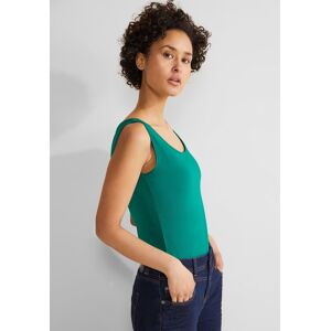 STREET ONE Tanktop »Style Anni«, mit Stretch intense aqua  34