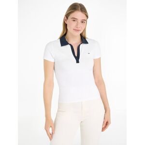 Tommy Jeans Poloshirt »TJW SLIM CONTRAST V SS POLO EXT«, mit kontrastfarbenem... White  XL (42)