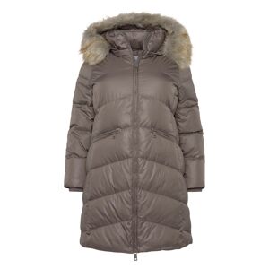 Calvin Klein Curve Steppmantel »ESSENTIAL REAL DOWN COAT INCLU«, mit... taupe  XXL (44)