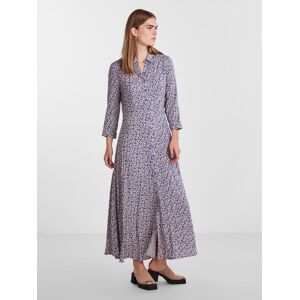 Y.A.S Hemdblusenkleid »YASSAVANNA LONG SHIRT DRESS«, mit 3/4 Ärmel Bluing AOP:DITSY FLOWER  L (40)