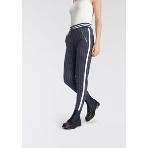 AJC Jogger Pants, im trendigem Retro-Design marine gestreift (Hose aus nachhaltigem Material)  36