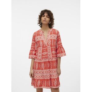 Vero Moda Tunikakleid »VMDICTHE 3/4 TUNIC EXP«, mit Volant Cayenne AOP:Cecilia snow white  S (36)