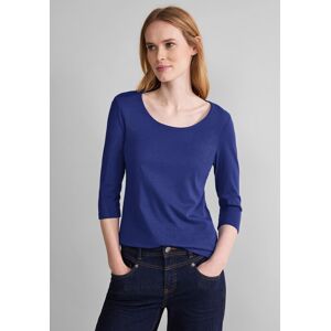 STREET ONE 3/4-Arm-Shirt, in Unifarbe intense royal blue  42