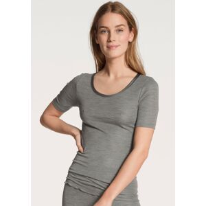 CALIDA Kurzarmshirt »True Confidence«, mit Rundhalsausschnitt mit... platin melé  XS (36/38)