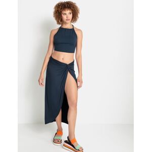 LSCN by LASCANA Crop-Top, (Set, 2 tlg., mit Midirock) dunkelblau  40