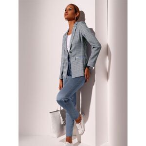 creation L Jackenblazer »Blazer« rauchblau-himmelblau-kariert  48