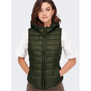 ONLY Steppweste »ONLNEWTAHOE HOOD WAISTCOAT OTW NOOS« Forest Night  XS (34)