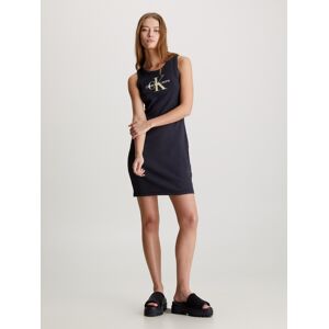 Calvin Klein Jeans Blusenkleid »ARCHIVAL MONOLOGO RIB TANK DRESS«, mit... Ck Black  XL (42)