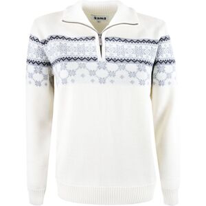 Kama Gunhild Merino Sweater, Damen, Offwhite