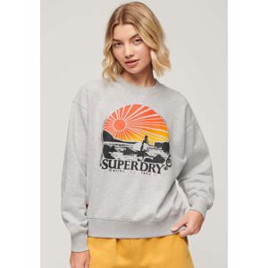 Superdry Sweatshirt »TRAVEL SOUVENIR LOOSE SWEAT« Flake Grey Marl Größe XL