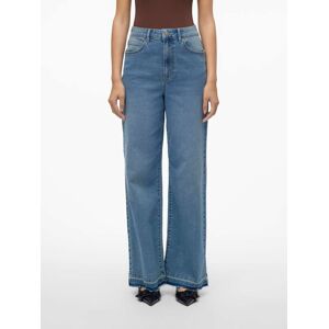 Vero Moda Weite Jeans »VMKATHY HR LOOSE WIDE FOLD DOWN J VI3371« Light Blue Denim Größe 26