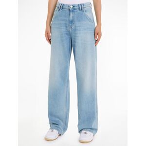 Tommy Jeans Weite Jeans »DAISY JEAN LW BGY BH6110«, mit Logostickerei Denim Light Größe 30