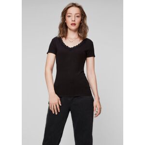 HaILY’S V-Shirt, mit Spitze schwarz Größe XL (42)