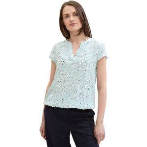 TOM TAILOR Druckbluse, mit Raffung im Rücken blue tiny flower design Größe 34