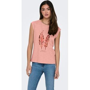 ONLY Kurzarmshirt Blush Print:FEEL2 Größe M (38)