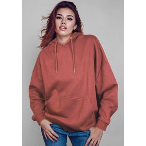 Capelli New York Hoodie, mit Capelli New York Ärmelstickerei rust red Größe L