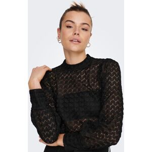 JDY Langarmshirt »JDYAVERY L/S LACE TOP JRS NOOS« Black Größe XS (34)