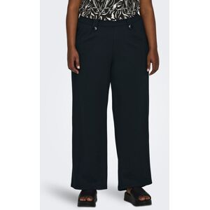 ONLY CARMAKOMA Jerseyhose »CARSANIA BUTTON PANT JRS PNT NOOS« Black Größe S (42/44)